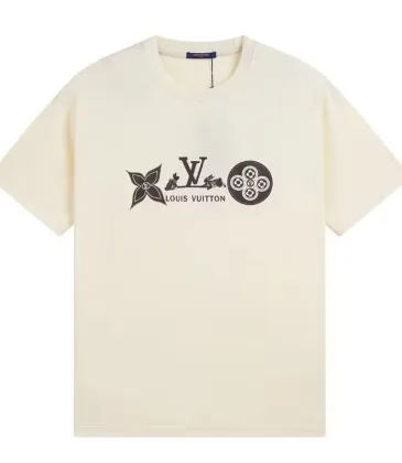 Louis Vuitton Men/Women T-shirts EUR/US Size 1:1 Quality White/Black #A23161 Louis Vuitton Men/Women T-shirts EUR/US Size 1:1 Quality White/Black #A23161