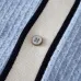 Louis Vuitton SS26 Waffle Contrast Short Sleeve Knit Shirt, Light Blue #B68869