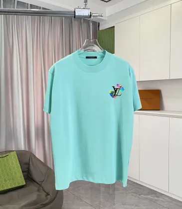 Louis Vuitton T - Shirt With Colorful Artistic LV Logo Emblem For Stylish Looks White/Black/Yellow/Purple #A54294 Louis Vuitton T - Shirt With Colorful Artistic LV Logo Emblem For Stylish Looks White/Black/Yellow/Purple #A54294