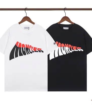 Moncler T-shirts for men 270g Black/White #A53120 Moncler T-shirts for men 270g Black/White #A53120