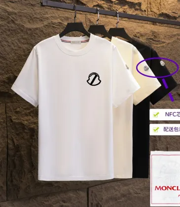 Moncler T-shirts for men 300g 100% cotton NFC chip sensor #A53021 Moncler T-shirts for men 300g 100% cotton NFC chip sensor #A53021