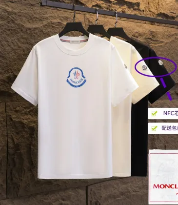 Moncler T-shirts for men 300g 100% cotton NFC chip sensor #A53024 Moncler T-shirts for men 300g 100% cotton NFC chip sensor #A53024