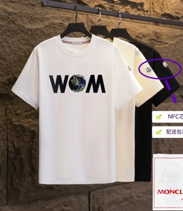Moncler T-shirts for men 300g 100% cotton NFC chip sensor #A53033 Moncler T-shirts for men 300g 100% cotton NFC chip sensor #A53033