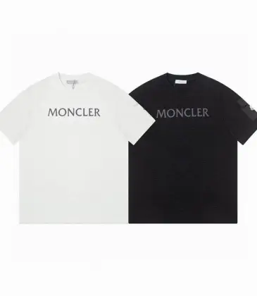Moncler T-shirts for men Black/White #A47262 Moncler T-shirts for men Black/White #A47262