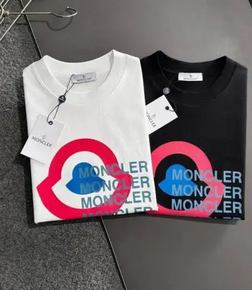 Moncler T-shirts for men Black/White #A47264 Moncler T-shirts for men Black/White #A47264