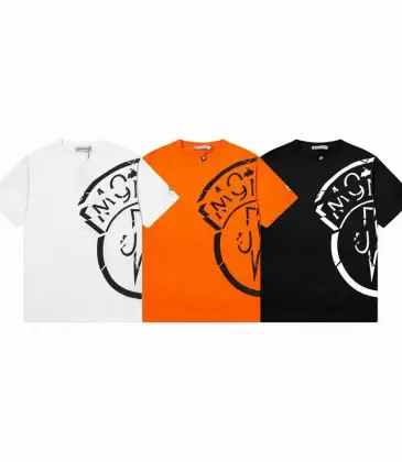 Moncler T-shirts for men Black/White/Orange #A47265 Moncler T-shirts for men Black/White/Orange #A47265