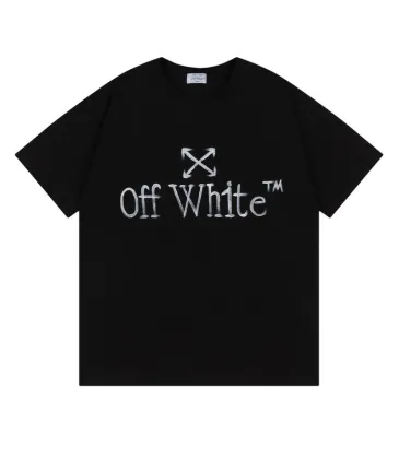 OFF WHITE T-Shirts for MEN Black/White #A50820 OFF WHITE T-Shirts for MEN Black/White #A50820