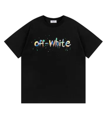 OFF WHITE T-Shirts for MEN Black/White #A52326 OFF WHITE T-Shirts for MEN Black/White #A52326