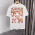 OFF WHITE T-Shirts for MEN Letter logo print 260g Black/White #A53806