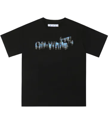 Off-White Logo Stamp Cotton T-Shirt Black/White #A53428 Off-White Logo Stamp Cotton T-Shirt Black/White #A53428