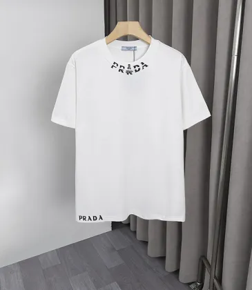 Prada T-Shirts for Men Black/White #A52635 Prada T-Shirts for Men Black/White #A52635