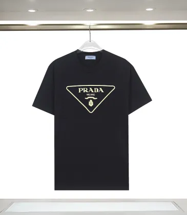 Prada T-Shirts for Men Midas touch luxury Black/White #A53825 Prada T-Shirts for Men Midas touch luxury Black/White #A53825