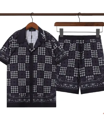 AMIRI Men Bandana‑Print Short‑Sleeve Shirt &amp; Shorts Set #B67972