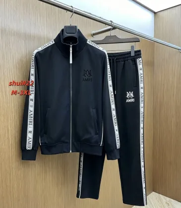 Amiri Embroidered Logo Tracksuit Set Jacket &amp; Pants Black,White #B69376