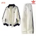 Adidas Trefoil Collared Zip Tracksuit Set Jacket &amp; Pants Black,White,Grey,Brown #B69386