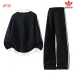 Adidas Trefoil Collared Zip Tracksuit Set Jacket &amp; Pants Black,White,Grey,Brown #B69386