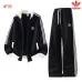Adidas Trefoil Collared Zip Tracksuit Set Jacket &amp; Pants Black,White,Grey,Brown #B69386