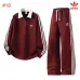 Adidas Trefoil Logo Quarter Zip Tracksuit Set Top &amp; Pants Navy,Grey,Burgundy,Black #B69395