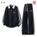 Adidas Trefoil Logo Quarter Zip Tracksuit Set Top &amp; Pants Navy,Grey,Burgundy,Black #B69395