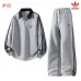 Adidas Trefoil Logo Quarter Zip Tracksuit Set Top &amp; Pants Navy,Grey,Burgundy,Black #B69395
