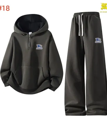 Burberry Logo Half Zip Hoodie Tracksuit Set Top &amp; Pants White,Black,Dark Grey #B69390