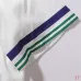 Casablanca Men Embroidered Shirt &amp; Shorts Set | White‑Green‑Blue Trim #B67964
