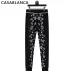 Casablanca Men Paisley Jacquard Polo Knit Tracksuit Light Blue, Black #B69136