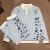 Casablanca Men Paisley Jacquard Polo Knit Tracksuit Light Blue, Black #B69136