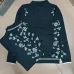 Casablanca Men Paisley Jacquard Polo Knit Tracksuit Light Blue, Black #B69136