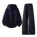 Chanel CC Logo Hoodie Tracksuit Set Top &amp; Pants Navy,Grey,Brown,Dark Grey #B69392