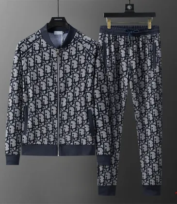 Dior 26FW Classic Oblique Monogram Tracksuit, Zip Jacket &amp; Sweatpants Set #B68854