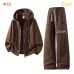 Dior Logo Zip Hoodie Tracksuit Set Jacket &amp; Pants Grey,Brown,Black,Dark Grey #B69391