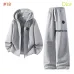 Dior Logo Zip Hoodie Tracksuit Set Jacket &amp; Pants Grey,Brown,Black,Dark Grey #B69391