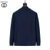 Gucci Men Full Zip Knit Tracksuit Black, Navy #B69130