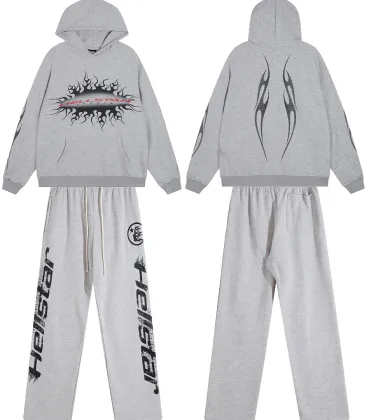 Hellstar Hoodie & Wide Leg Pant 2 Piece Set Flame Graphic Heather Grey, Black #B68598 Hellstar Hoodie & Wide Leg Pant 2 Piece Set Flame Graphic Heather Grey, Black #B68598