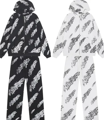 Hellstar Zip Hoodie & Pants 2 Piece Set Allover Graphic Print Black, White #B68600 Hellstar Zip Hoodie & Pants 2 Piece Set Allover Graphic Print Black, White #B68600