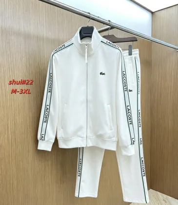 Lacoste Croc Logo Tracksuit Set Jacket &amp; Pants Black,White #B69374