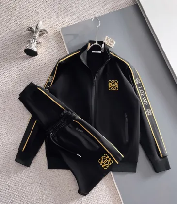 Loewe Inspired Black Tracksuit Set with Gold Accents #A54388 Loewe Inspired Black Tracksuit Set with Gold Accents #A54388