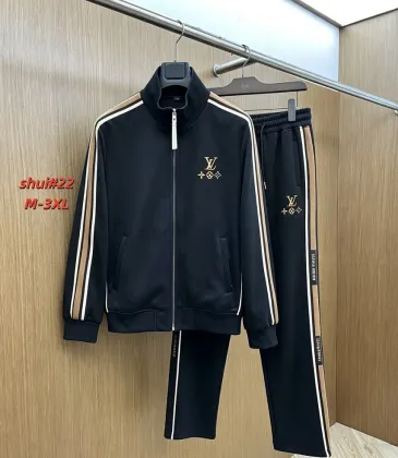 Brand L Embroidered Tracksuit Set Jacket &amp; Pants Black #B69372