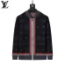 Louis Vuitton Men Full Zip Monogram Knit Tracksuit Olive Green, Black #B69133