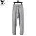 Louis Vuitton Men Half Zip Knit Sweater Tracksuit Gray, Black #B69127