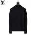 Louis Vuitton Men Half Zip Knit Sweater Tracksuit Gray, Black #B69127