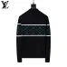 Louis Vuitton Men Half Zip Knit Tracksuit Black #B69129