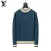 Louis Vuitton Men Half Zip Knit Tracksuit Teal, Black #B69128