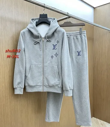 Brand L Rhinestone Hooded Tracksuit Set Jacket &amp; Pants Grey #B69373