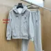 Louis Vuitton Rhinestone Hooded Tracksuit Set Jacket &amp; Pants Grey #B69373