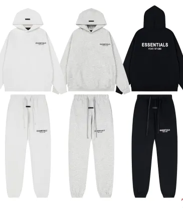 ESSENTIALS FOG 1977 Print Hoodie Tracksuit White,Light Grey,Black #B68016 ESSENTIALS FOG 1977 Print Hoodie Tracksuit White,Light Grey,Black #B68016