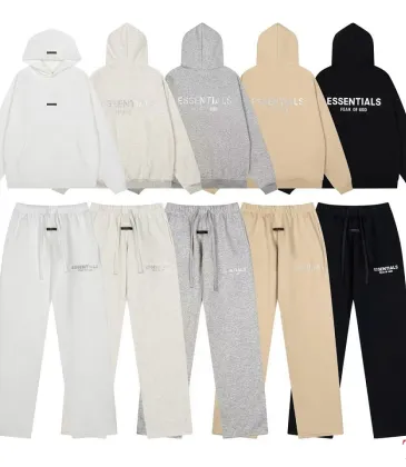 ESSENTIALS FOG Hoodie Sweatpants Tracksuit Black,Light Grey,White,Khaki #B68012 ESSENTIALS FOG Hoodie Sweatpants Tracksuit Black,Light Grey,White,Khaki #B68012