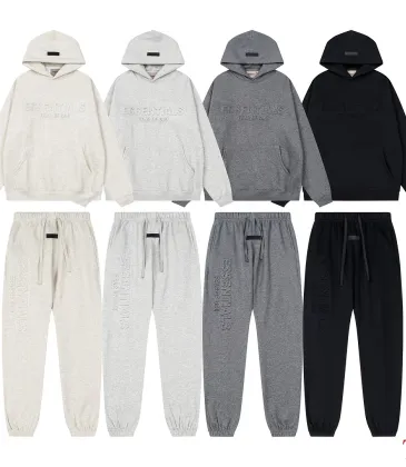 ESSENTIALS FOG Hoodie Sweatpants Tracksuit Set Black,Dark Grey,Light Grey,White #B68009 ESSENTIALS FOG Hoodie Sweatpants Tracksuit Set Black,Dark Grey,Light Grey,White #B68009
