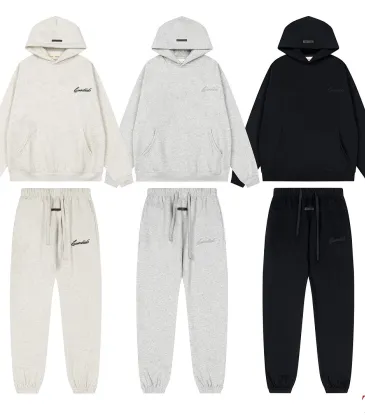 ESSENTIALS FOG Hoodie Tracksuit White,Light Grey,Black #B68015 ESSENTIALS FOG Hoodie Tracksuit White,Light Grey,Black #B68015